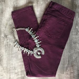 Banana Republic Purple Plum Skinny Fit Jean BOGO